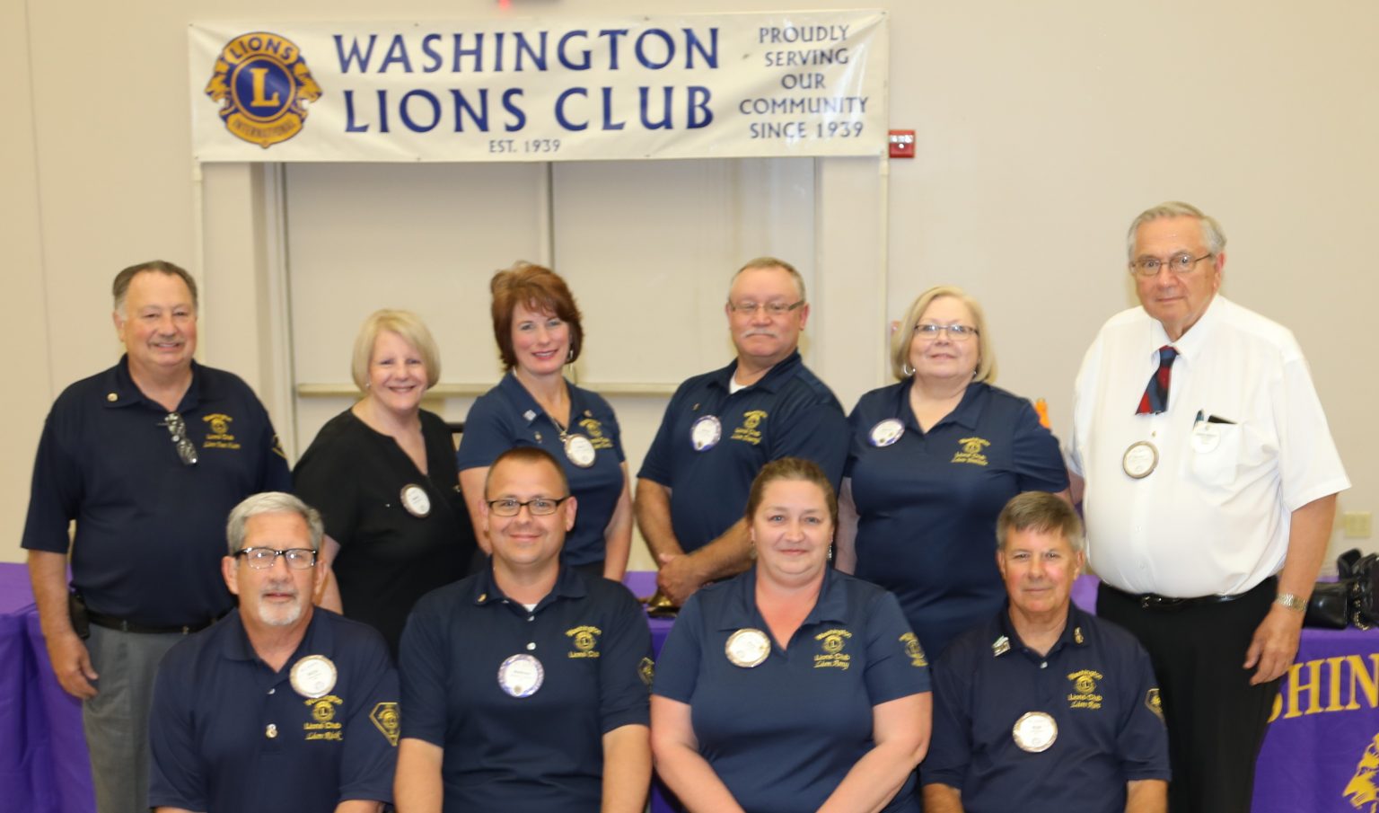 Officers Washington Lions Club, Missouri
